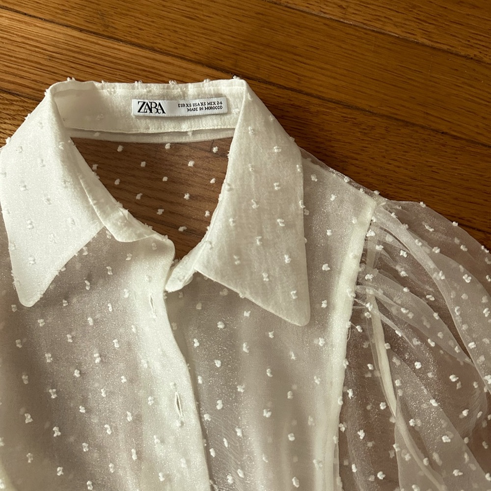 Zara Polka Dot Top